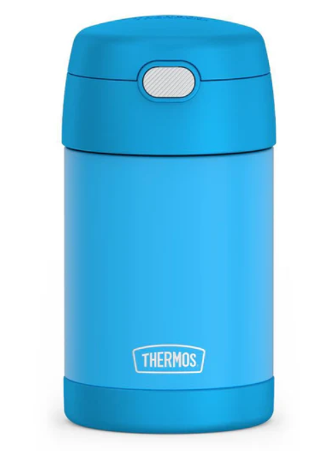 THERMOS FUNTAINER Insulated Food Jar, 16 Ounce, Kid Friendly Food , Denim Blue