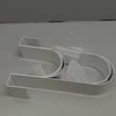 codree 2 PCS Pool Fence Hooks for Pool Equipment, White Heavy Duty Fence Hooks for Pool Poles, Slipe-on Fence Hanger for Pool Hose Pool Skimmer, Fit 3/4 Inch to 1-1/4 inch Railing