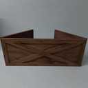 Hallops Wooden Christmas Tree Collar Box, Farmhouse Rustic Vintage Tree Collar, Folding, Standard