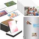 60 Pcs Large Sublimation Magnet Blanks 4 x 6 inch MDF Personalized Fridge Refrigerator Magnets Blanks,Include 30 Sublimation Fridge Magnets Blanks Decorative Fridge Magnets Blank Set for Kitchen