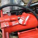 SPECSTAR Pneumatic Air Hydraulic Bottle Jack with Manual Hand Pump 20 Ton Heavy Duty Auto Truck Travel Trailer Repair Lift Red