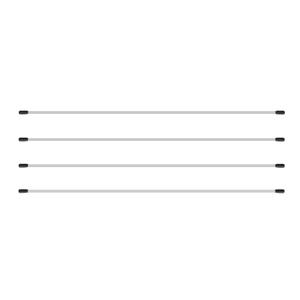 Flex Rods Set for Worship Flags(4 Rods) Fiberglass Flexible Pole for Flags Lightweight Durable Pole 31.5 in(80CM)