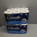 Cottonelle Ultra Clean Toilet Paper with Active CleaningRipples Texture, Strong Bath Tissue, 24 Family Mega Rolls = 132 Regular Rolls (4 Packs of 6)