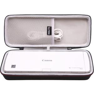LTGEM EVA Hard Case for Canon imageFORMULA R10 Portable Document Scanner - Protective Carrying Storage Bag