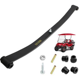 Standard Front Leaf Spring Kits, Compatible with 1981+ Club Car DS and 2004+ Precedent Gas Electric Golf Carts, Replace 1012030 Front Leaf Springs with Bushings Sleeves Kits
