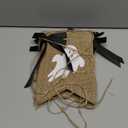 Happy Halloween Burlap Banner Halloween Party Banner Burlap for Happy halloween Haunted Houses Home Indoor Mantle Decor