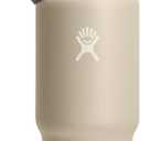 Hydro Flask Travel Water Bottle - Insulated Stainless Steel - Wide Straw Lid, Non Spill, Leakproof in 32 Oz Oat Tan