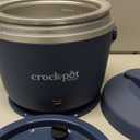 Crock-Pot 20-Ounce Electric Lunch Box, Portable Food Warmer, Faded Blue, Perfect for Travel, Car, On-the-Go, Keeps Food Warm, Spill-Free, Dishwasher-Safe, Ideal Gift for Men and Women