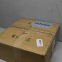 Modern Crystal Chandelier, 13.7" Round 3-Tier Rings, Integrated LED 42W, 6000K Cool White, Non-Dimmable Flush Mount Ceiling Light for Bedroom/Living Room/Hallway