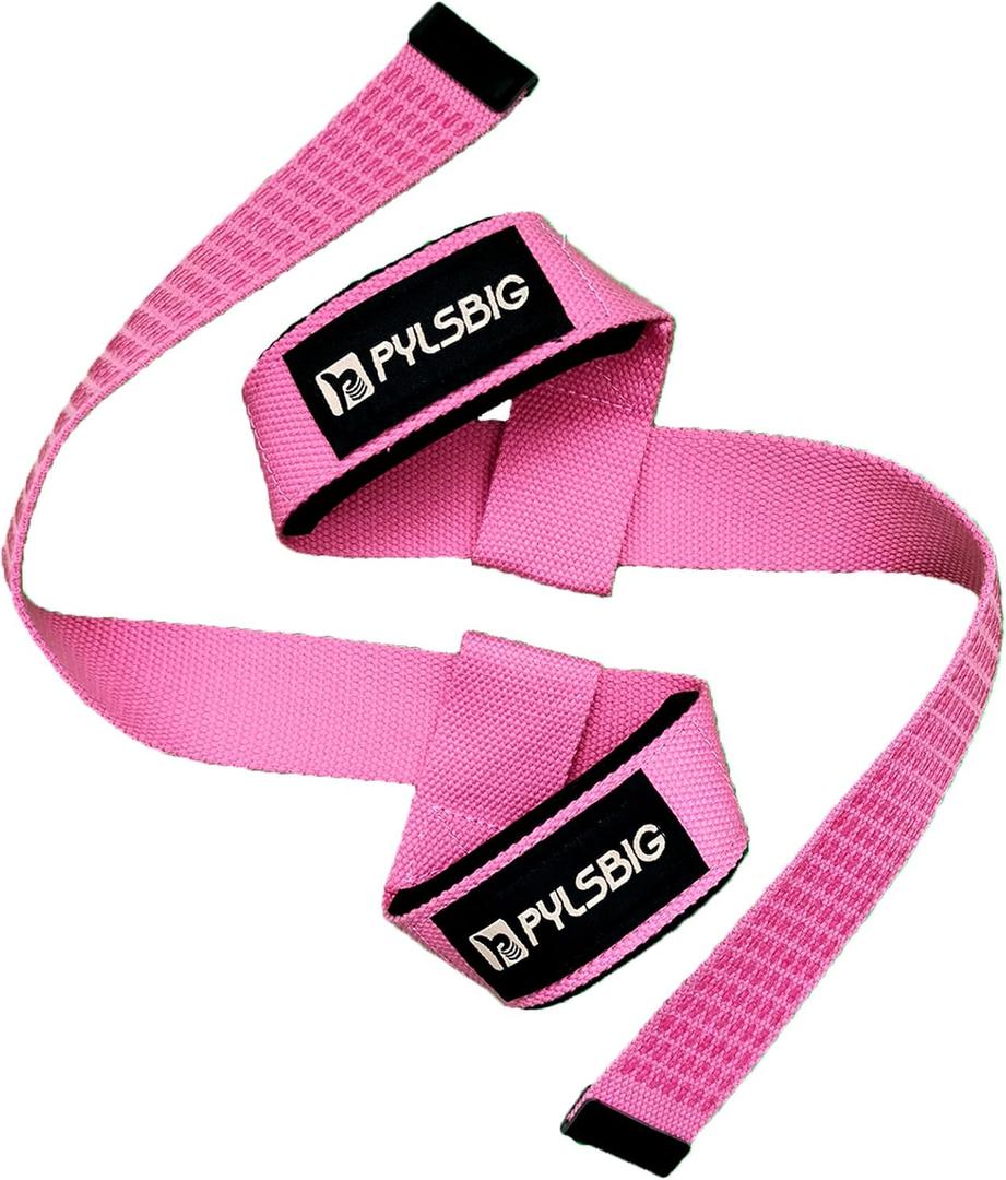 Lifting Straps, wrist straps for weightlifting, workout, Bodybuilding, Powerlifting & Deadlift -With 5mm Neoprene Pads & Anti-Slip Silicone -Extra Wrist Support for Weight lifting Men & Women