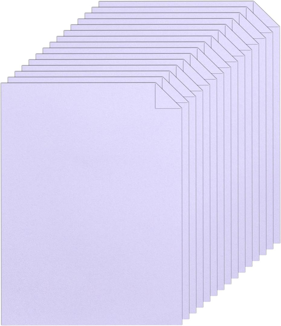 28 Sheets Purple Cardstock 8.5 x 11 Certificates Paper, 250gsm/92lb Heavyweight Lavender Card Stock for DIY Cards Making, Birthday Decorations, Christmas Cards, Wedding Invitations