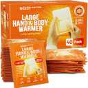 XL Hand Warmers & Body Warmers 40 Pack - Up to 18 Hours of Long Lasting Warmth and Hot Hands - Easy Air Activation for Hands, Body and Feet - TSA Approved
