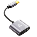 USB C to Dual USBC Headphone and Charger Adapter, USB C Splitter 1 in 2 Out Male to Female Audio Dongle Cable with 60W Fast Charging for iPhone 16/15, Samsung Galaxy S25/S24/S23