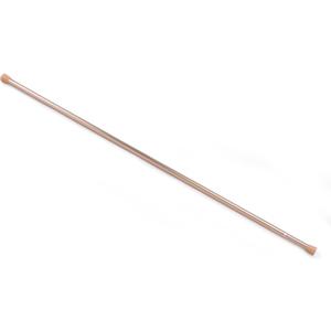 Fantasia Spring Tension Curtain Rod for windows, 28"- 48" adjustable width, 7/16" Diameter - Brass- Tension Mount Telescoping Rod Easy to Install Tool-Free Installation