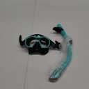 Snorkeling Gear for Adults Kids, Dry-Top Snorkel Set, 180Panoramic Wide View Diving Mask Breathing Freely Snorkel Mask for Snorkeling Scuba Diving Swimming Travel (A21-Black Green)