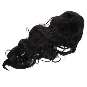 Heat Resistant Long Black Curly Wig Middle Part Synthetic Costume Wig for Adults Comfortable Natural Looking Hair for Halloween Cosplay Party Dress-up