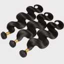 24 26 28 Inch Human Hair Bundles 12A Body Wave Bundles Human Hair Deals Quick Weave Hair Extension Natural Black