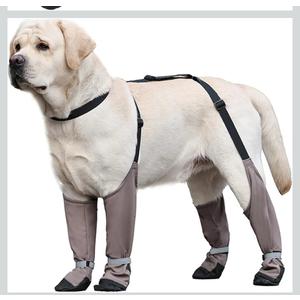 Waterproof Dog Shoes Anti-Slip Dog Shoes Reflective Boots & Paw Protectors with Adjustable Straps Booties for Hot Pavement, Hiking, Rainy and Snowy Days, XL Boots & Paw Protectors, XL