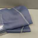 NICETOWN Balckout Swag Curtain Valances for Living Room, Farmhouse Rod Pocket Energy Saving Small Window Tiers for Thanksgiving, Stone Blue, 36" Width x 63" Length Each Panel, Set of 2