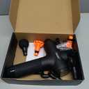 TOLOCO Massage Gun Deep Tissue, Percussion Massage Gun with 10 Replacement Heads, Super Quiet Portable Electric Massager for Athletes, Relax, Black