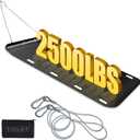Yard Drag Sled, Black, Product Size: 48*110"      48 * 90 ", Pull Cable Length:48",Max Load Weight:Up To 1,500-2,000 lbs,Max Load Area:36.6 Sqft