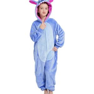 Halloween Christmas Unisex Kids Flannel Cosplay Onesie Costume Outfit Suit for Girls and Boys, 10 Years