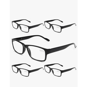 Gaoye Professional Reading Glasses for All Day - Computer Readers with Blue Light Protection - Value Pack of 5 
