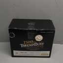 TEXAS LINEN CO. 100% Egyptian Cotton King Size Sheets Set - Luxury 1500 Thread Count Egyptian Cotton Sheets King Size, 17" Deep Pocket, Soft, Cooling Sateen Weave Hotel Quality Bedding Set - Ivory