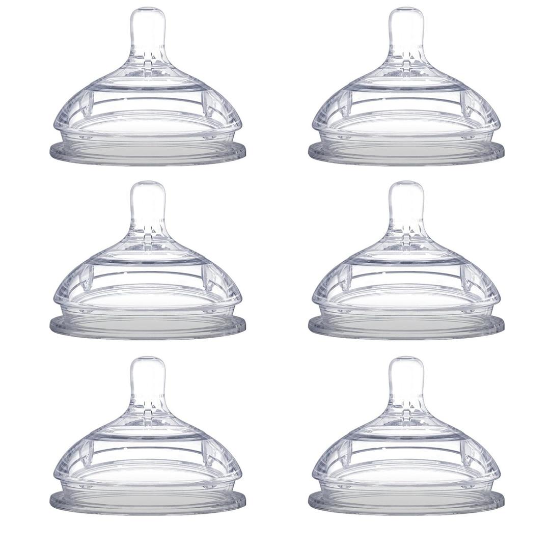 Comotomo Replacement Nipples, Slow Flow (0-3 Months) - 2 Count, 3 Packs