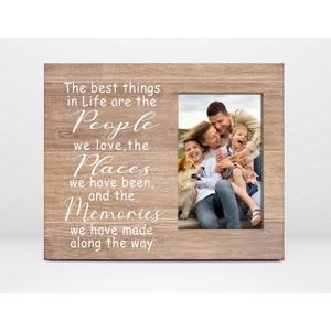 Orchroma Family Picture Frame, Long Distance Relationship Gift for Family Friend, The Best Thing in Life are the People We Love 8x10 Photo Frame