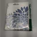 Blue Gray Table Runner Dahlia Pinnata Flower Beige Table Runners Modern Elegant Pompon Farmhouse Geometric Table Center Decor for Home Dining Party Entrance (13x72 Inch)