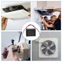 PATIKIL CBB61 Ceiling Fan Capacitor, 1Pcs 35uF 450V AC 50/60HZ with 2 Wires for Air Conditioner Fan Motor Star Run Capacitors 60 x 40 x 42mm