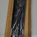 Curtain Rods for Windows 36-124 inch, 5/8 inch Matte Black Curtain Rod with Brackets Adjustable by Splicing for Bedroom Kitchen Living Room