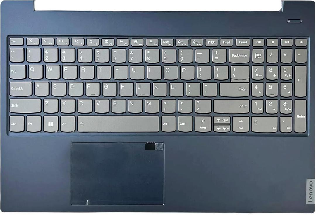 New Replacement for Lenovo Ideapad S340-15IWL S340-15API S340-15IIL S340-15 81N8 Laptop Upper Case Palmrest Backlit Keyboard Touchpad Assembly Part 5CB0S18817 5CB0S18691 5CB0S18660 (Blue)