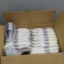 Goodluck 350 Piece Silver Plastic Dinnerware Set for 50 Guests, Fancy Disposable Plates for Party, Include: 50 Dinner Plates, 50 Dessert Plates, 50 Pre Rolled Napkins with Silver Silverware, 50 Cups (Silver)