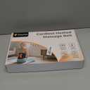 Portable Heating Pad for Back with Vibration, 10000mAh Cordless Lower Back Massager for Pain Relief with 3 Heat 3 Timer, Christmas White Elephant Birthday Gifts for Women Men Mom Dad (Black)