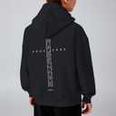 Lubpow Christian Hoodies for Kids Boys Religious Jesus Hoodie Faith Cross Sweatshirts Vintage Bible Verse Graphic Pullovers(Black,150)
