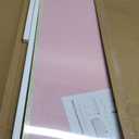 SELEAD Double-Sided Linen and Cork Bulletin Board (36"x24", Pink)
