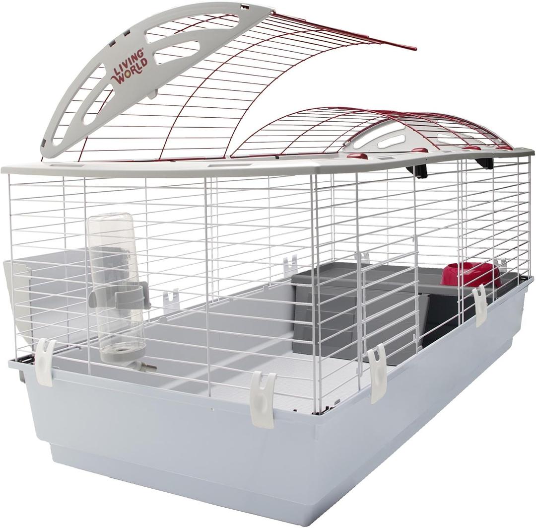 Living World - Deluxe Hybrid Habitat, X-Large - Rabbit, Guinea Pig, Chinchillas, and Small Animal Cage (46.9"L x 22.8"W x 24.0"H)