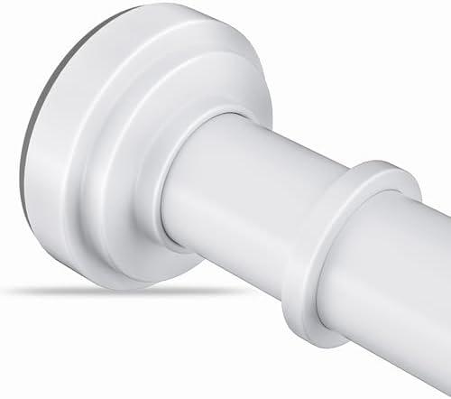 Amazon.com: White Tension Shower Curtain Rod 36-84 Inch(3-7ft) Never Rust No Drilling Non Slip Spring Tension Shower Rod, Heavy Duty Tension Rod, Adjustable Curtain Rod for Bathroom Window Living Room : Home & Kitchen