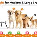 LOOBANI Elevated Dog Bowl Stand: Fits for Bowls Width 8.2"-11" (Without Bowls) Adjustable Width Anti-Slip Raised Dog Bowl Stand Food Feeder for Large Adult, Seniors, Older, Arthritis Dogs Black Large