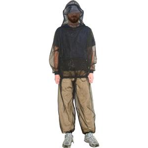 South to East Mosquito Suit - Net Bug Mesh Pants & Jacket with Hood for Outdoor Protection from Bugs, Flies, Gnats, No-See-Ums & Midges - Mosquito Net Clothing for Men & Women with Carrybag, XL Size