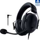 Razer BlackShark V2 X PlayStation Gaming Headset: 50mm Drivers - Cardioid Mic - Lightweight - Comfortable, Noise Isolating Earcups - for PS5, Xbox Series X, PC, Switch via 3.5 mm Audio Jack - Black