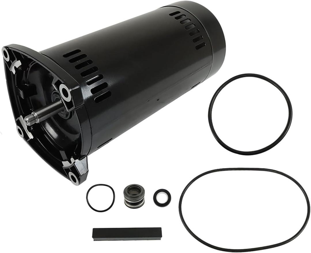 HOSTIC EUSQ1152 USQ1152 ASQ165 Pool Pump Motor 115/230volts 1.5HP Single Speed 48Y Frame Square Flange 9.6/19.2amps Square Foot 3450rpm