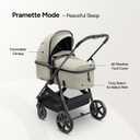 Mompush Wiz 2 in 1 Baby Stroller with Infant Pramette Mode, One Hand Fold Convertible Newborn to Toddler Stroller with Reversible Seat and Large UPF 50+ Canopy