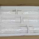 Homjoy 36 PCS White Pillar Candles with Glass Candle Holders Clear Hurricane Candle Holders Glass Cylinder Vases for Centerpieces Wedding Party, Event, Home Office (18 Candles+18 Candle Hoders)