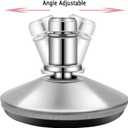 Bell Glides Replacement Office Chair Swivel Caster Wheels to Fixed Stationary CastorsAdjustable Castor Low Profile Stool with Separate Self Adhesive Felt Pads Black 5pcs Silver