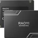RAOYI 64GB Internal SSD SATA III 2.5 Solid State Drive 3D NAND Flash Advanced SSD Hard Drive Up to 300MB/s SATA 3 SSD Upgrade Performance for PC Laptop