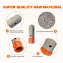 Diamond Finger Milling Bits,BRSCHNITT 4/5 Inch 20mm Dry Core Drill Bit with 5/8-11 Thread for Enlarging Shaping Existing Holes of Porcelain Tile Ceramic Marble Granite Countertop