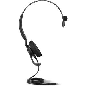 Jabra Engage 50 II Wired Mono Headset - Noise-Cancelling 3-Mic Technology and USB-A Cable, Ultra-Lightweight - Works with All Leading Unified Communications Platforms Such as Zoom & Unify - Black